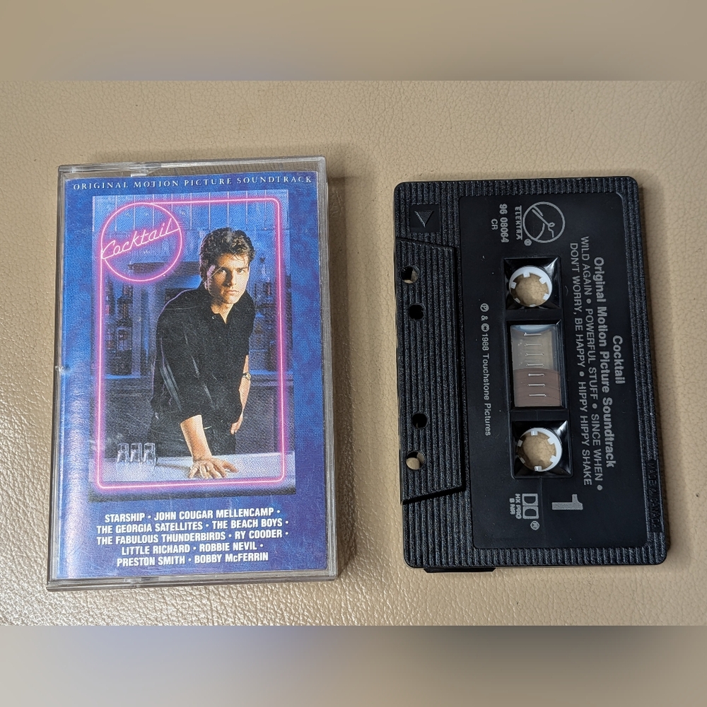 Cocktail Original Motion Picture Soundtrack Cassette Tape (1986)